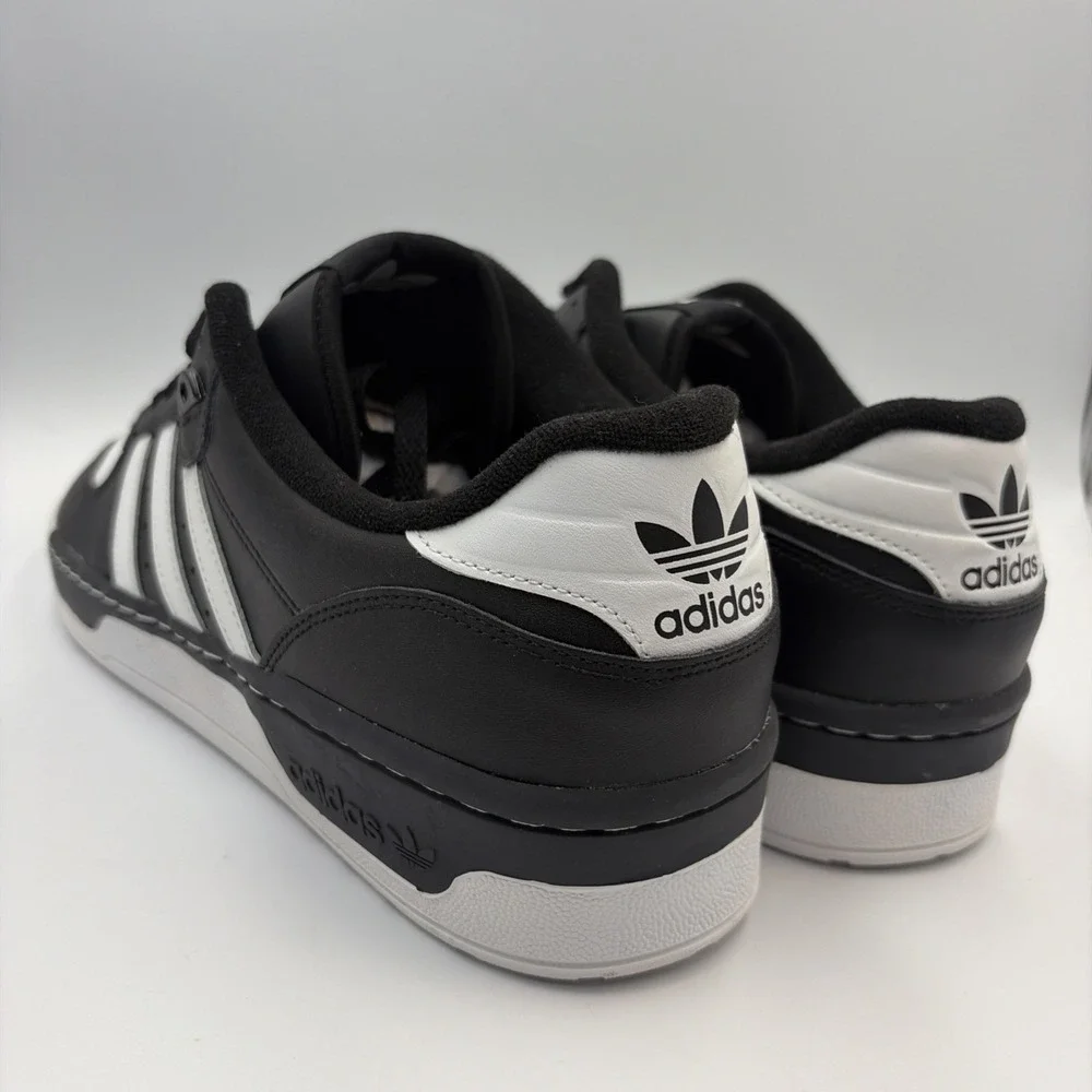 Adidas Rivalry Low Black White Mens Size 16 FZ6327 Casual Sneakers Shoes